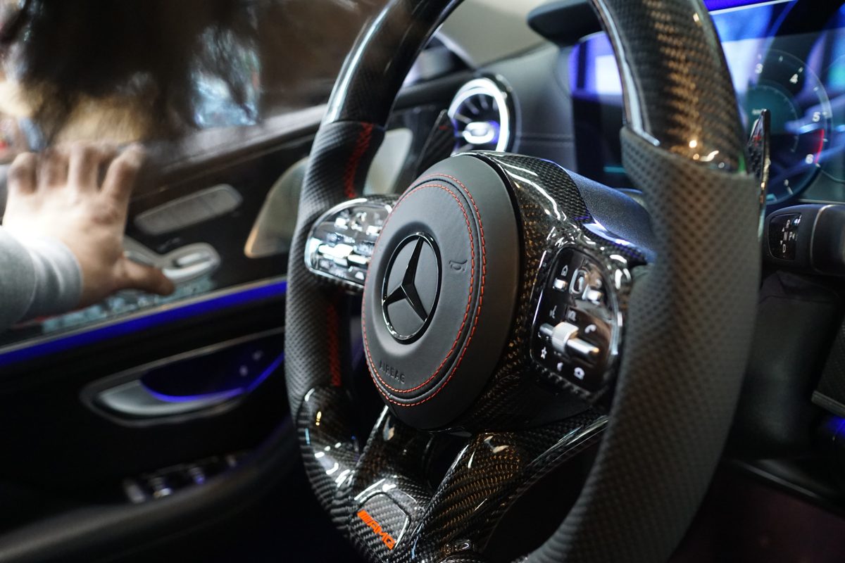 AMG 카본 핸들