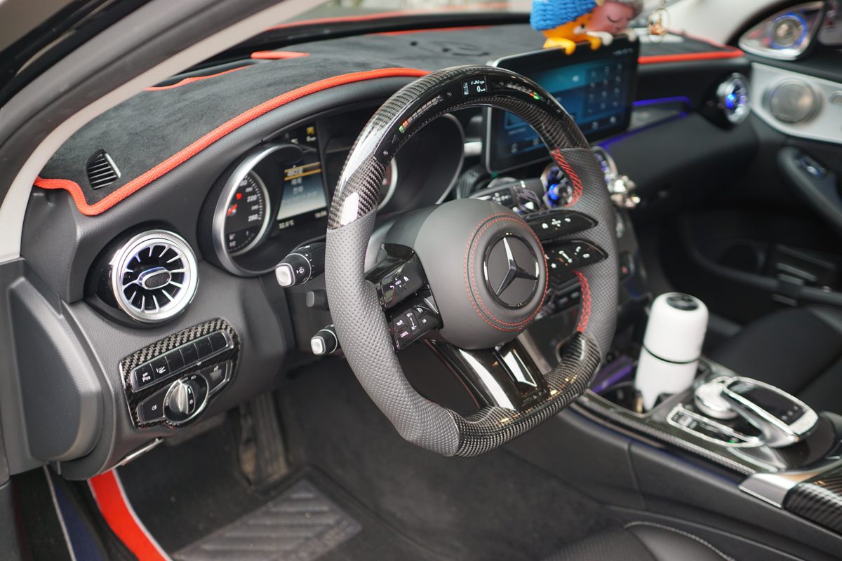 AMG 카본 핸들