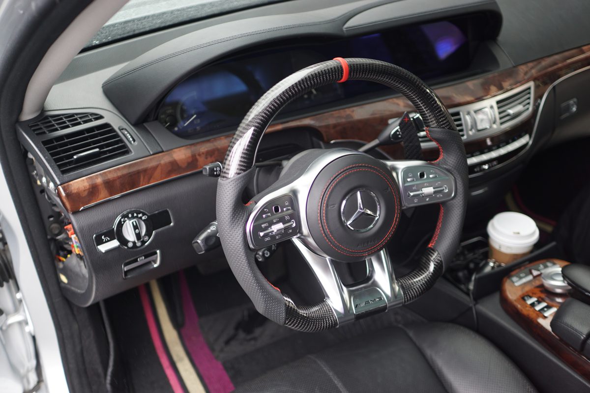 AMG 카본 핸들